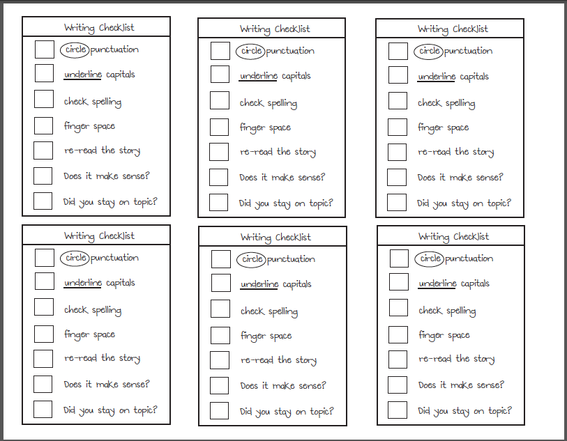 essay checklist for students